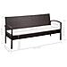 Set Divani da Giardino 5 pz con Cuscini in Polyrattan Nero - Foto miniatura 5