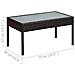 Set Divani da Giardino 5 pz con Cuscini in Polyrattan Nero - Foto miniatura 6