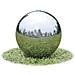 Fontane Da Giardino A Sfera 3 Pz Con Led In Acciaio Inox 30 Cm - Foto miniatura 4