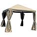 Gazebo Milano Alluminio / pvc 3x3 M Beige - Foto miniatura 1