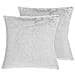 Set Di 2 Cuscini Decorativi Con Motivo A Foglie Argento 45x45cm Clematis - Foto miniatura 10