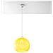Ball - Lampadario In Vetro, Colore: Giallo Cromato - Foto miniatura 14