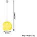 Ball - Lampadario In Vetro, Colore: Giallo Cromato - Foto miniatura 7