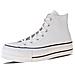 Scarpe Chuck Taylor All Star Lift Leather Hi Taglia 36.5 Codice 561676c Bianco - Foto miniatura 5
