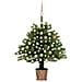 Albero di Natale Artificiale con LED e Set Palline 65 cm Verde - Foto miniatura 1