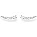 , Orecchini Da Donna Ear Climber Con Pietre Bianche, Argento Sterling 925 (2)  - Foto miniatura 1