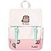 Zaino Moderno Con Spallacci Regolabili E Patch Decorativi, Rosa - Foto miniatura 1