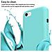 Cadorabo Catena Di Telefoni Cellulari Compatibile Con Apple Iphone 7 / 7s / 8 / Se 2020 In Liquid Turchese - Coperchio Di Protezione In Silicone Con Cordino Regolabile In Lunghezza - Foto miniatura 3