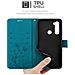 Custodia Compatibile Con Xiaomi Redmi Note 8 In Blu Fiore - Coperchio Protettivo In Design Floreale Con Chiusura Magnetica, Funzione Stand E Slot Per Carte - Foto miniatura 6