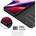 Custodia Compatibile Con Samsung Galaxy Note 10 In Nero Carbone - Coperchio Protettiva Con Chiusura Magnetica, Funzione Stand E Tasca Per Le Carte - Foto miniatura 5