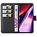 Custodia Compatibile Con Samsung Galaxy Note 10 In Nero Carbone - Coperchio Protettiva Con Chiusura Magnetica, Funzione Stand E Tasca Per Le Carte - Foto miniatura 7