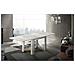 Tavolo Allungabile Otto, Consolle Ausiliare Da Cucina, Tavolo Allungabile, 100% Made In Italy, Cm 90x90h75, Cemento - Foto miniatura 1
