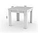 Tavolo Allungabile Otto, Consolle Ausiliare Da Cucina, Tavolo Allungabile, 100% Made In Italy, Cm 90x90h75, Cemento - Foto miniatura 4