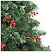 Albero Natale Artificiale Incernierato Con Pigne E Bacche 210cm - Foto miniatura 3