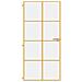 Porta Interni Sottile Oro 93x201,5cm Vetro Temperato Alluminio - Foto miniatura 3