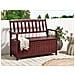 Panca Da Giardino Legno Di Acacia Rosso Mogano Con Vano Contenitore 120 Cm Sovana - Foto miniatura 1