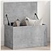 Contenitore Portaoggetti Grigio Cemento 60x35x35cm Truciolato - Foto miniatura 1