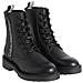 Combat Laceup Boot Zip Stivaletti Pelle Scarpe Donna Nero Eu 36, Yw0yw01035 Beh - Foto miniatura 2