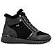 Black Casual Closed Ladies Mid Height Boots Stivaletti Pelle Scarpe Donna Nero Eu 38, D5985-02 - Foto miniatura 3