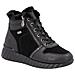 Black Casual Closed Ladies Mid Height Boots Stivaletti Pelle Scarpe Donna Nero Eu 38, D5985-02 - Foto miniatura 1