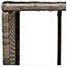 Bordo per Spa Grigio in Polyrattan e Legno Massello di Acacia - Foto miniatura 9