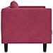 Lusso Casadino -  Poltrona Con Cuscino Rosso Vino In Velluto - Foto miniatura 4