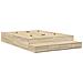 Struttura letto con contenitore in Rovere Sonoma 140x190 cm - Foto miniatura 3
