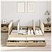 Struttura letto con contenitore in Rovere Sonoma 140x190 cm - Foto miniatura 4