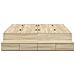 Struttura letto con contenitore in Rovere Sonoma 140x190 cm - Foto miniatura 8