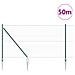 Recinzione Esagonale Verde 1,2x50 m Acciaio, Set di Poste per Recinzione con Punta 13 pz Ø32 mm 140 cm Acciaio Zincato - Foto miniatura 3