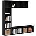 Librerie 3 pz Nero Rovere 36x30x143 cm Legno ingegnerizzato - Foto miniatura 3