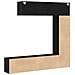 Librerie 3 pz Nero Rovere 36x30x143 cm Legno ingegnerizzato - Foto miniatura 7