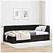 Cornice del letto ad angolo Nero 90 x 190 cm Velluto - Foto miniatura 2