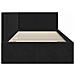 Cornice del letto ad angolo Nero 90 x 190 cm Velluto - Foto miniatura 6