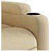 Poltrona reclinabile in tessuto color crema - Foto miniatura 8