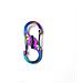 Moschettoni Colorati A Forma Di 8 Con Blocco - Set Da 8 Mini Moschettoni A S In Acciaio Inossidabile - Foto miniatura 2