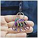 Moschettoni Colorati A Forma Di 8 Con Blocco - Set Da 8 Mini Moschettoni A S In Acciaio Inossidabile - Foto miniatura 3