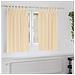 Tende con tende 2 pcs Crema 140x140cm Poliestere - Foto miniatura 2