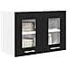 Armadio pensile con porta Riga Rovere Nero 60 x 31 x 40 cm - Foto miniatura 3