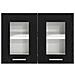 Armadio pensile con porta Riga Rovere Nero 60 x 31 x 40 cm - Foto miniatura 6