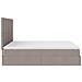 Struttura Letto Pouf con Materassi Tortora 180x200cm in Tessuto - Foto miniatura 8