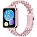 Cinturino In Acciaio Inossidabile Con Perle Compatibile Con Xiaomi 8 Pro / 9 Pro /redmi Watch 4/5 Pink - Foto miniatura 2