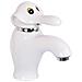 Rubinetto per lavabo da bagno, Blackswan, tipo M286 Elephant, modello bianco, misura 16 cm - Foto miniatura 1
