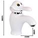 Rubinetto per lavabo da bagno, Blackswan, tipo M286 Elephant, modello bianco, misura 16 cm - Foto miniatura 4