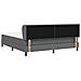 Letto a molle con materasso Grigio scuro 180 x 200 cm Tessuto - Foto miniatura 4
