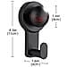 Set Da 4 Ganci A Ventosa In Acciaio Inossidabile - Riutilizzabili Senza Trapano Multi-superficie Non Graffianti Per Bagno Cucina Soggiorno Camera Black - Foto miniatura 2