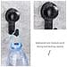 Set Da 4 Ganci A Ventosa In Acciaio Inossidabile - Riutilizzabili Senza Trapano Multi-superficie Non Graffianti Per Bagno Cucina Soggiorno Camera Black - Foto miniatura 5