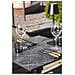 Tavolino Bistrot In Ghisa Effetto Marmo Grigio Scuro Con Base Ornamentale Nera - Foto miniatura 6