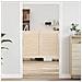 Porte Swing 2 pcs Naturale Legno Massello di Pino - Foto miniatura 2