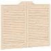 Porte Swing 2 pcs Naturale Legno Massello di Pino - Foto miniatura 4